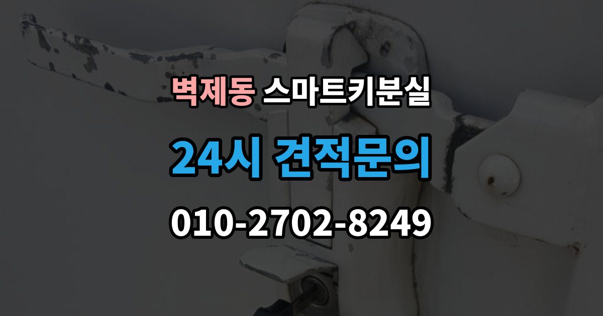 벽제동 스마트키 분실 출장 안내 - 케이스 손상 시 수리 전 확인할 점