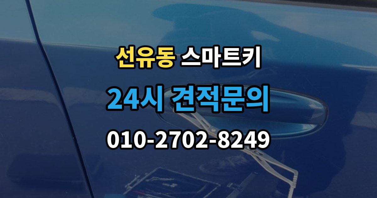 선유동 스마트키 배터리 종류별 특징과 선택 기준