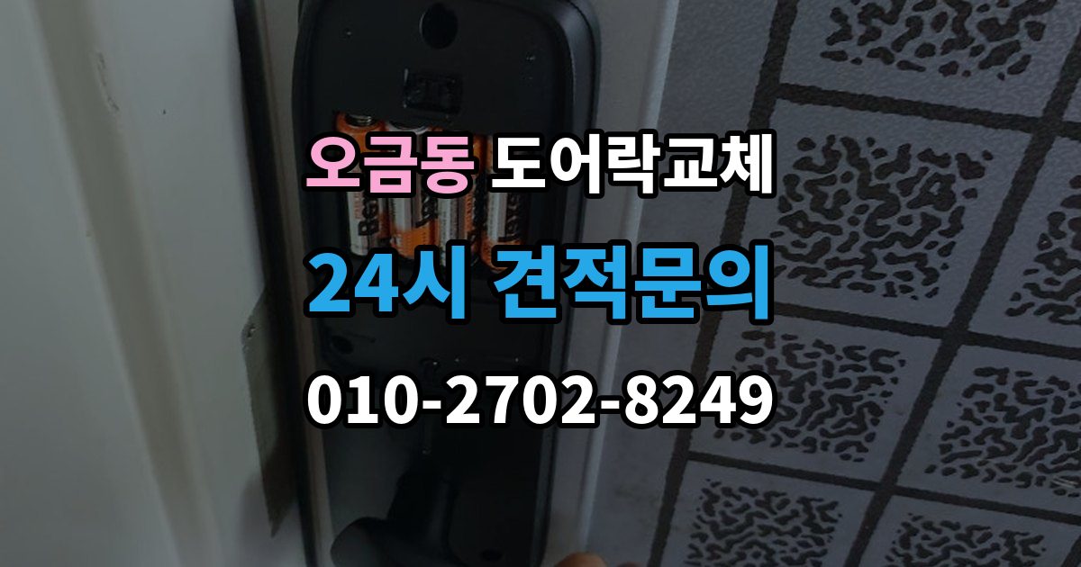 고양시 덕양구 오금동 아파트 도어락 교체
