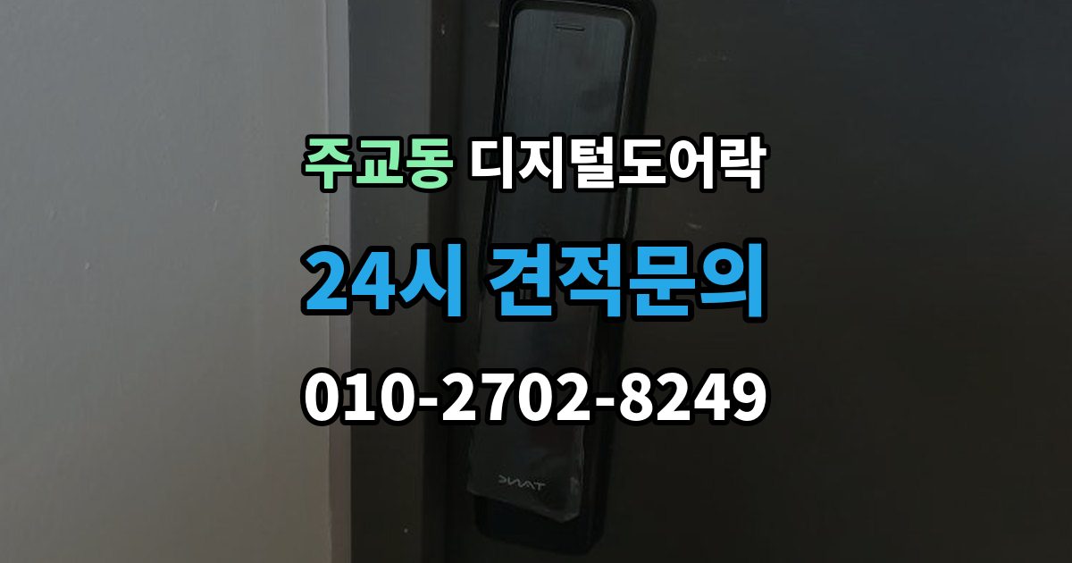 고양시 덕양구 주교동 디지털 도어락 실내 잠금 해제 버튼이 유용한 순간