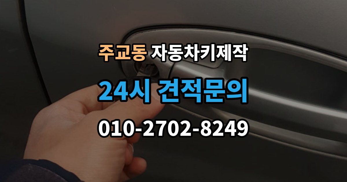 고양시 덕양구 주교동 자동차키 제작 키 코드 조회가 막혔을 때 대안