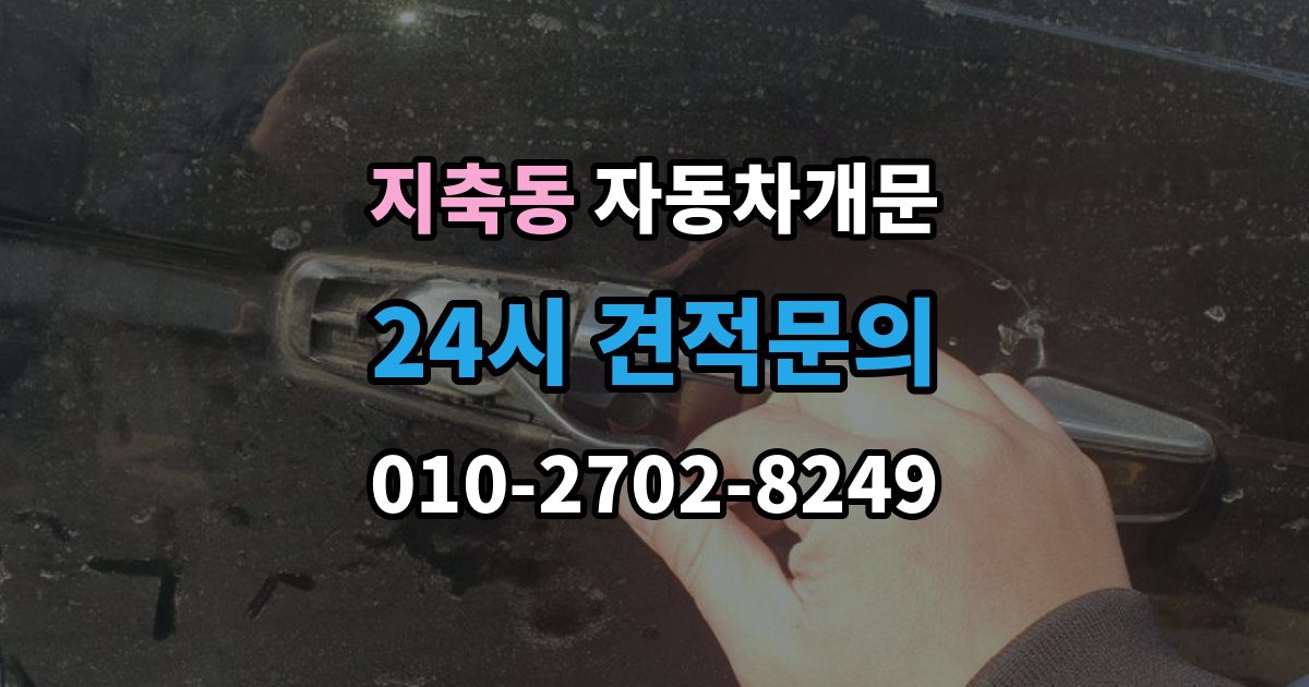 지축동 자동차 문 잠김 리모컨 오작동과 실제 잠김 구분하기