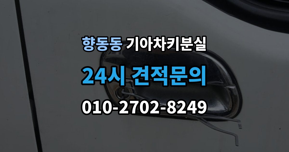 향동동 기아 차키 분실 출장 안내 - 앱에 차량이 안 보일 때 살펴볼 설정