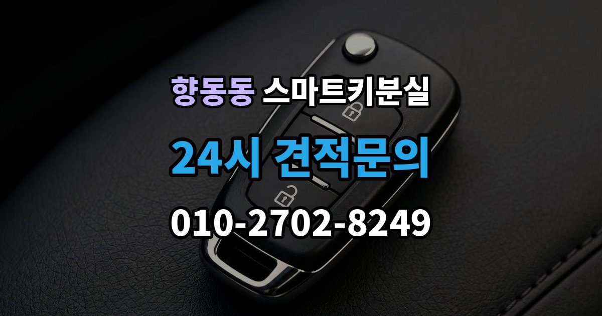 향동동 스마트키 분실 출장 안내 - 배터리 방전과 기기 고장 구별하기