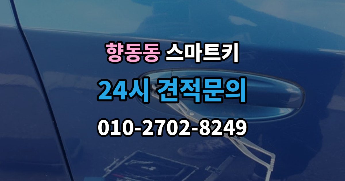 향동동 스마트키 사용 중 자주 생기는 불편