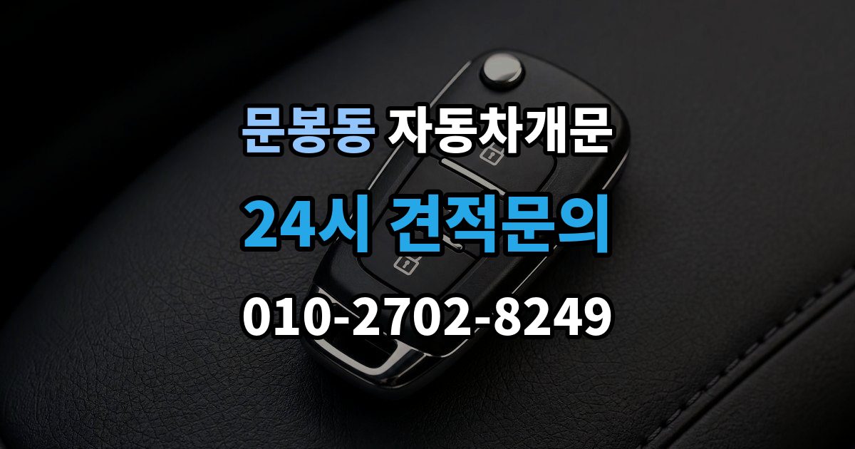 문봉동 자동차 문 잠김 겨울철 결빙으로 인한 잠김과 구분하는 법