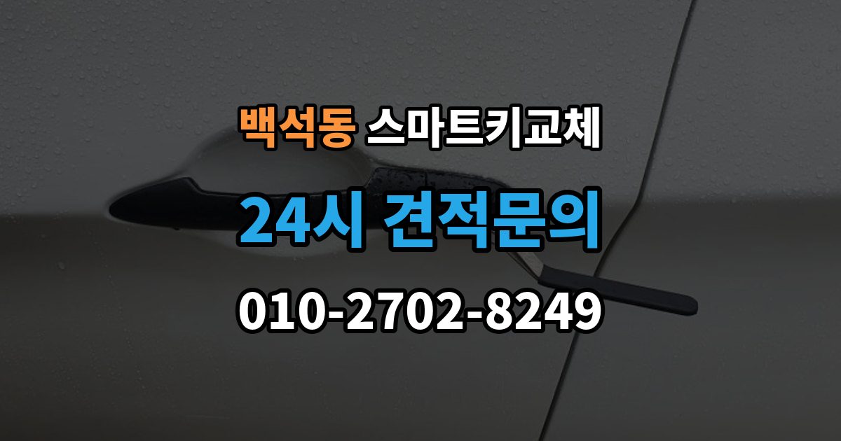 고양시 일산동구 백석동 스마트키 교체 출장 안내 - 신고 전에 챙겨둘 서류 목록