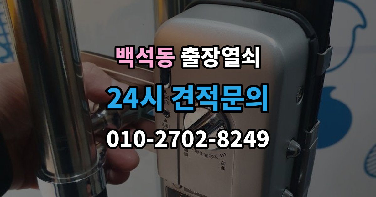 고양시 일산동구 백석동 출장 열쇠 출장 안내 - 도어락 오류와 방전 상황을 구분하는 방법