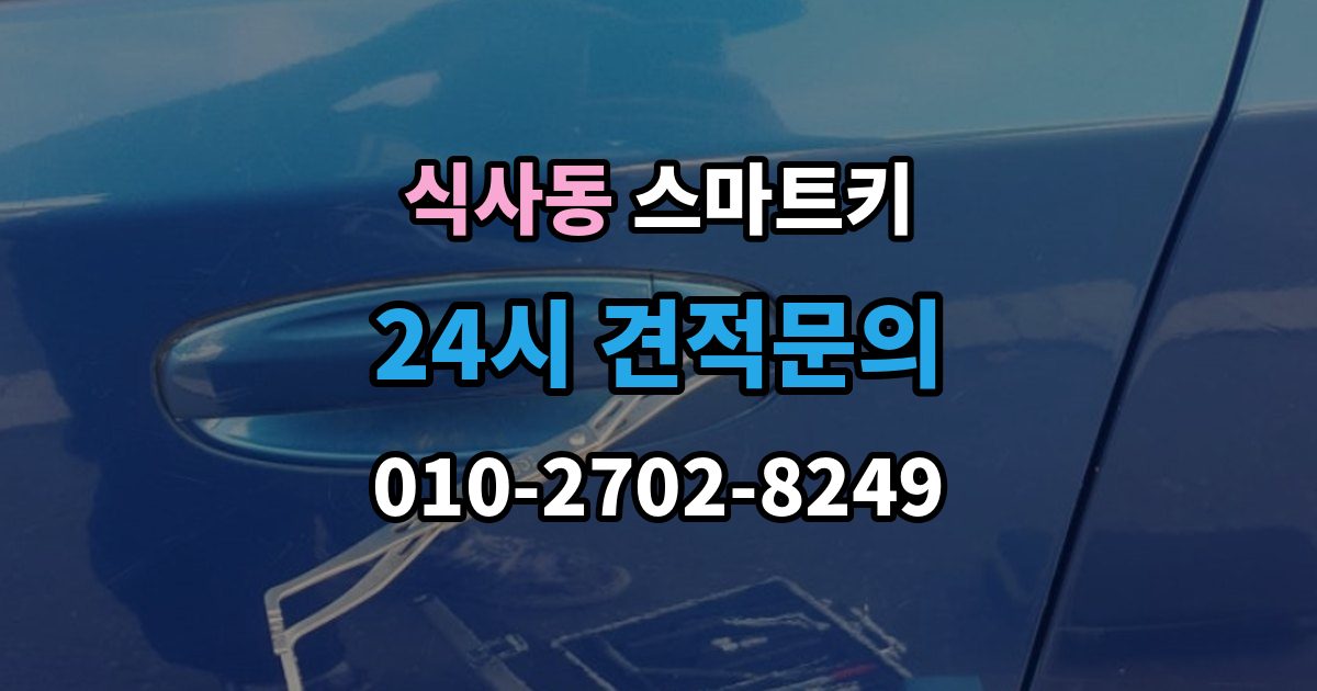 식사동 스마트키 교체 시 정품과 호환품을 비교하는 기준