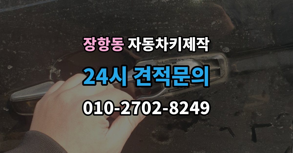 장항동 자동차키 제작 출장 안내 - 버튼 오작동과 접점 상태 확인법