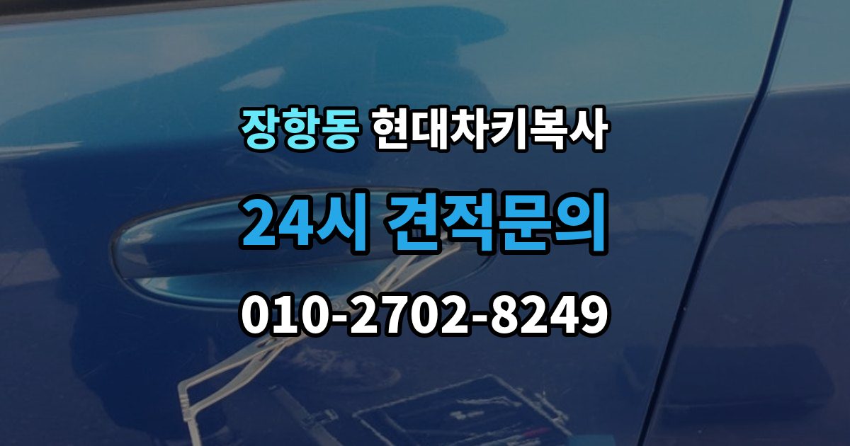 장항동 현대 차키 복사 출장 안내 - 차키 제작 시 소유 증빙이 필요한 이유