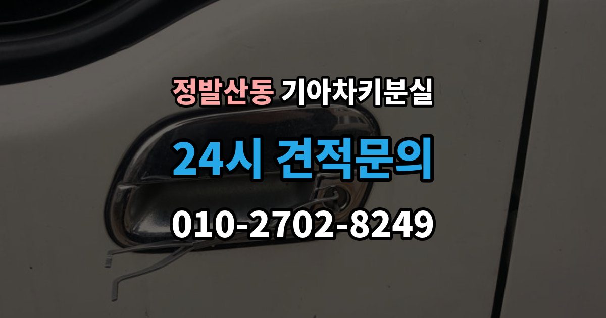 정발산동 기아 차키 분실 출장 안내 - 예비키 보관 위치를 정할 때 고려할 점