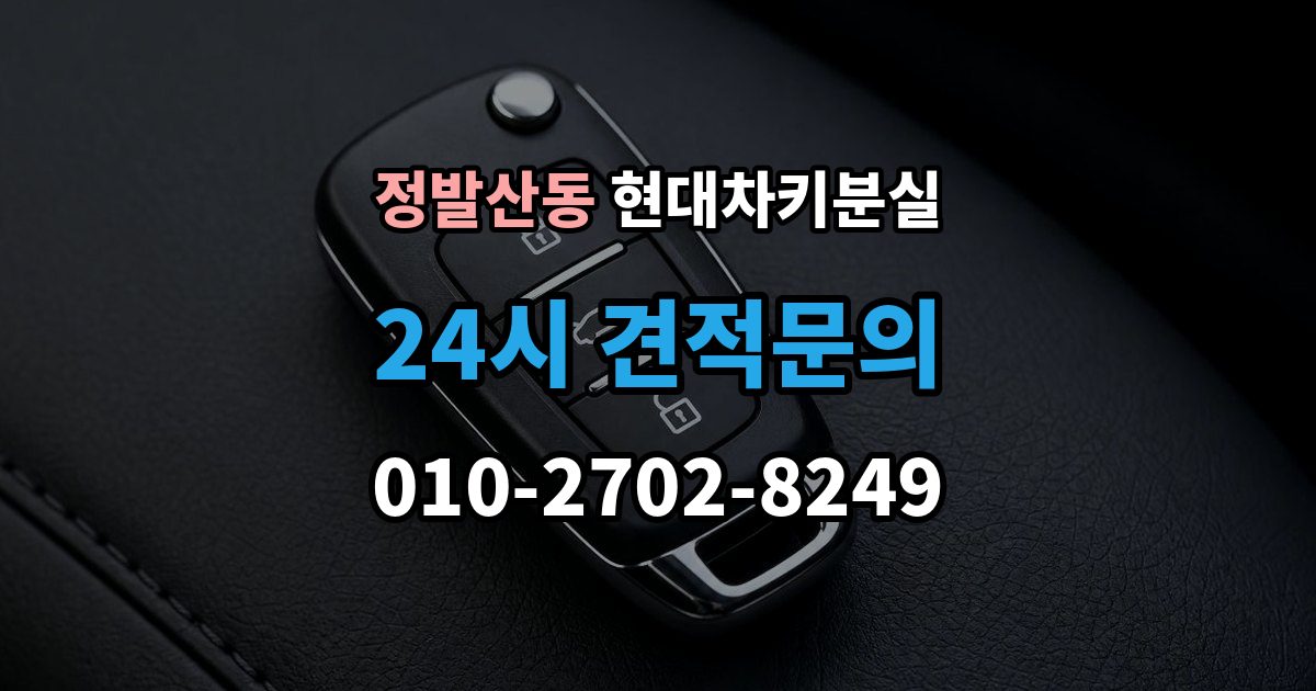 정발산동 현대 차키 분실 운행 중 경고 메시지가 뜨는 원인 정리