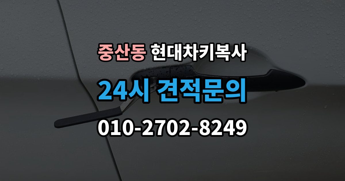고양시 일산동구 중산동 현대 차키 복사 차량 연식에 따라 달라지는 키 형태