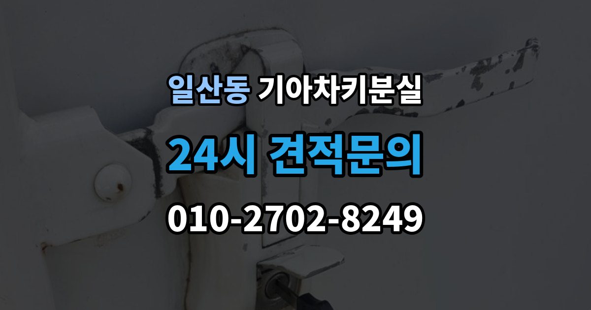 고양시 일산서구 일산동 기아 차키 분실 리모컨 버튼은 되는데 원격 기능이 안 될 때