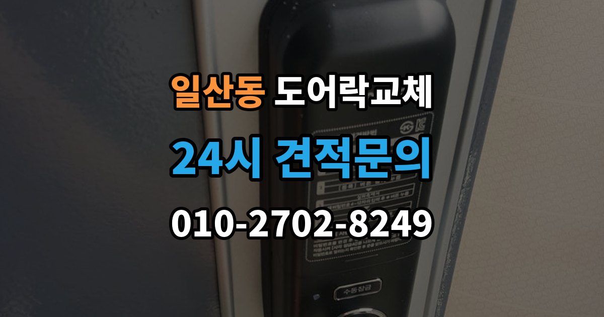 고양시 일산서구 일산동 아파트 도어락 교체