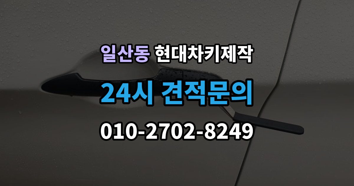 고양시 일산서구 일산동 현대 차키 제작 출장 안내 - 등록 오류가 반복될 때 살펴볼 부분