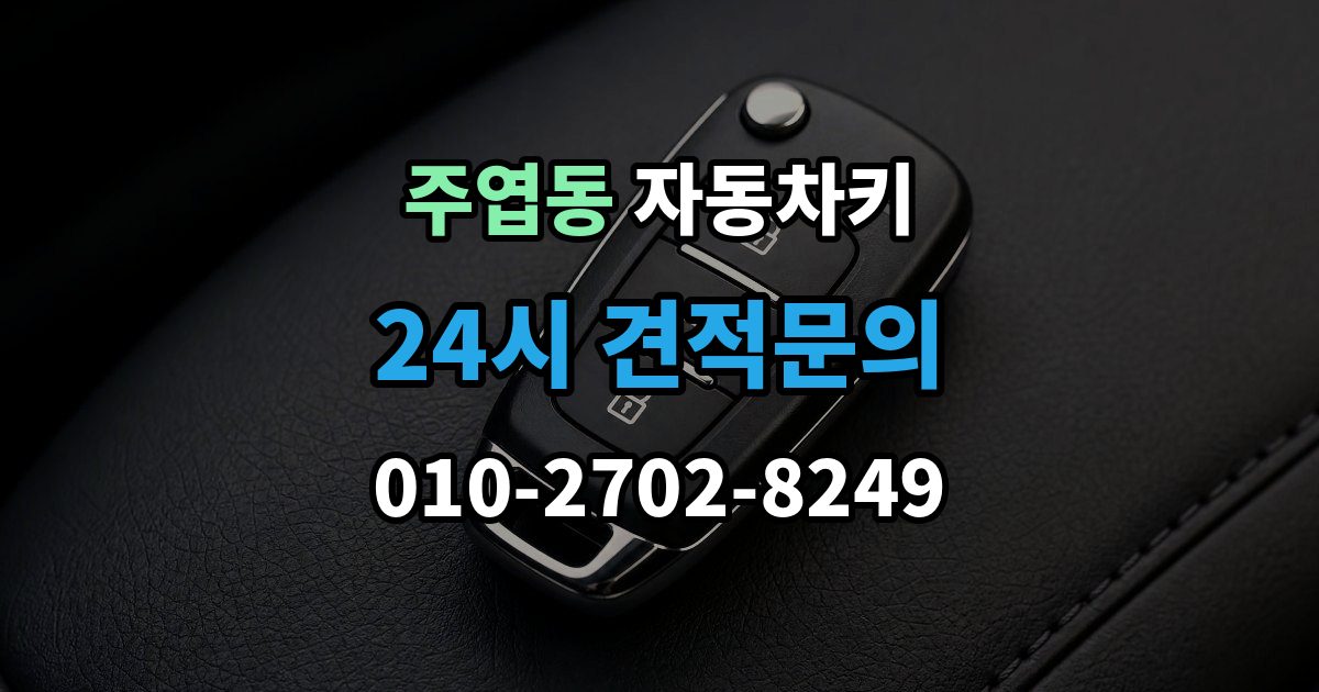 주엽동 자동차키 중고차 인수 뒤 키 개수 확인 포인트