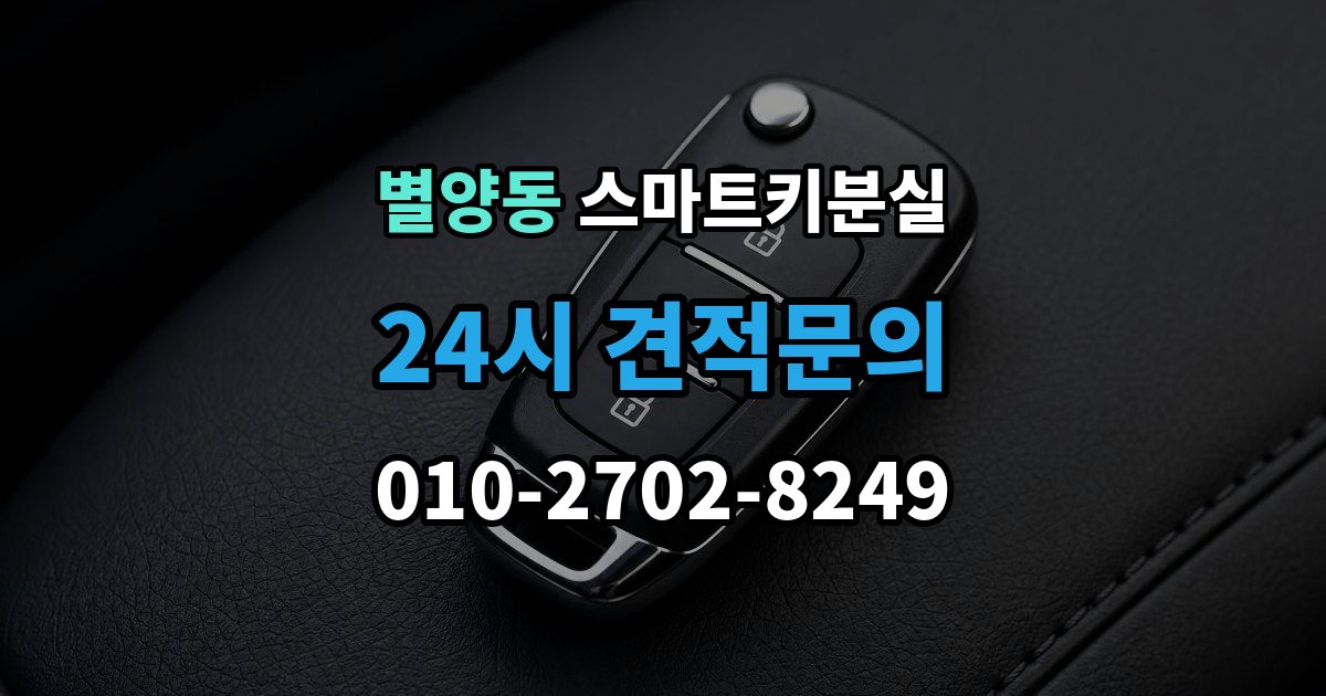 별양동 스마트키 분실 출장 안내 - 재발급 신청서와 신분증 준비 방법