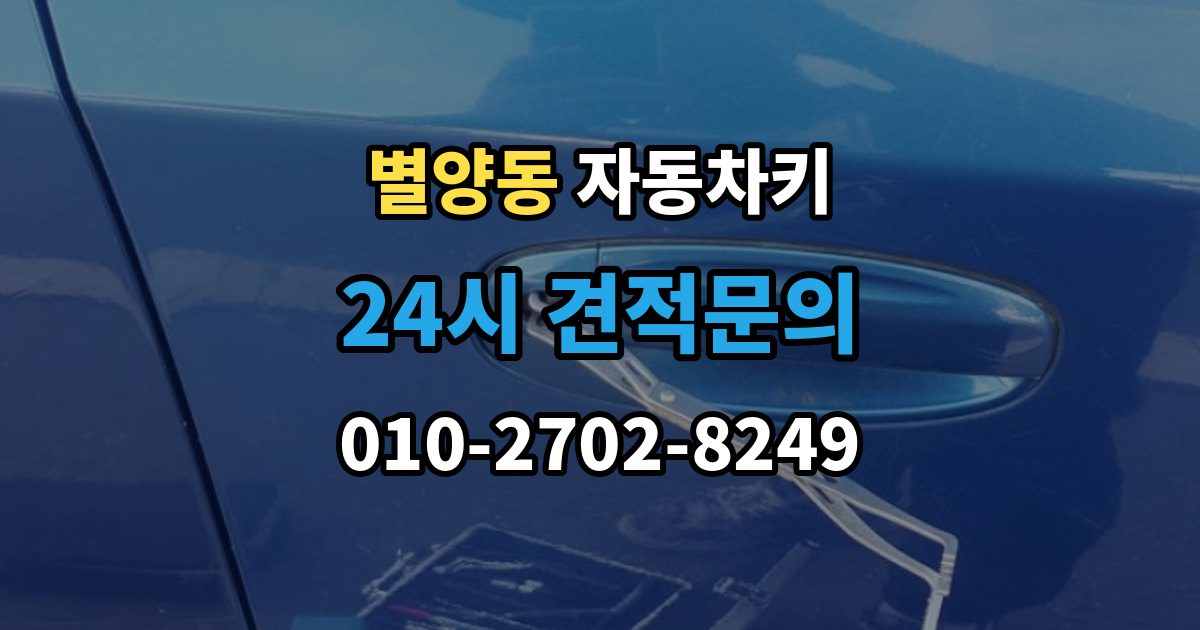 별양동 자동차키 중고차 구매 후 키 개수와 등록 상태 점검