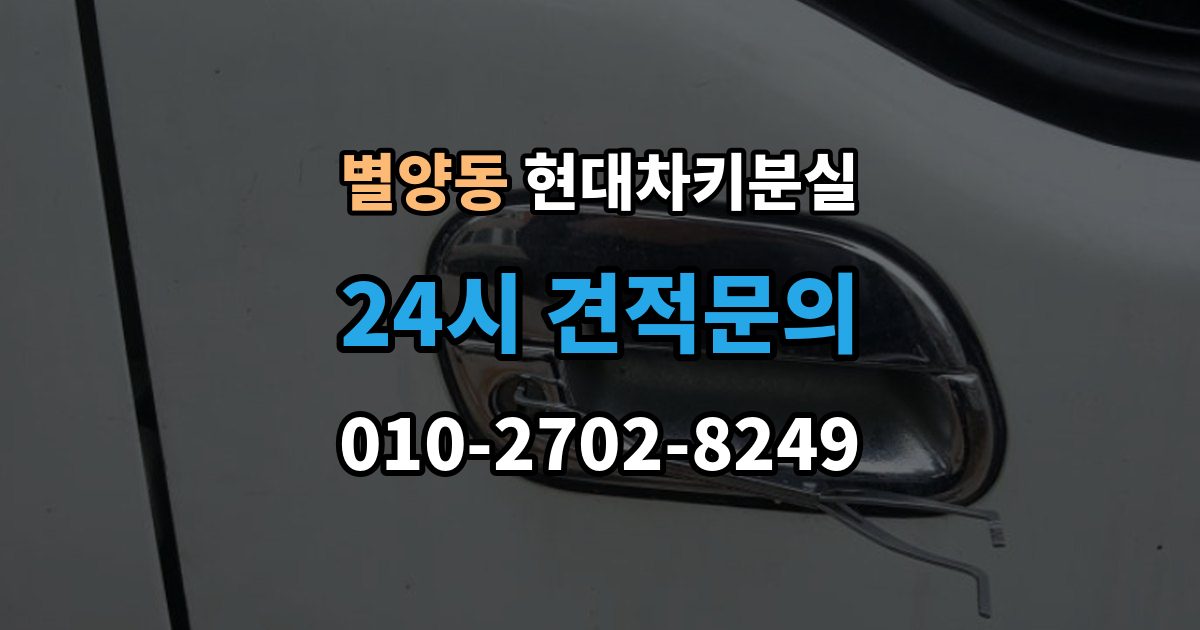 별양동 현대 차키 분실 배터리 방전과 분실을 구분하는 방법
