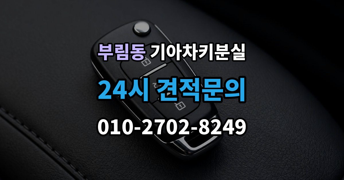 과천시 부림동 기아 차키 분실 출장 안내 - 원격 잠금 해제가 안 될 때 점검 항목
