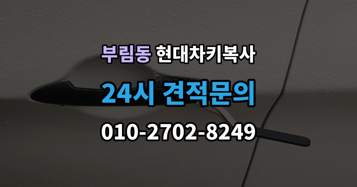 과천시 부림동 현대 차키 복사 차량 소유 확인 서류가 필요한 대표 경우