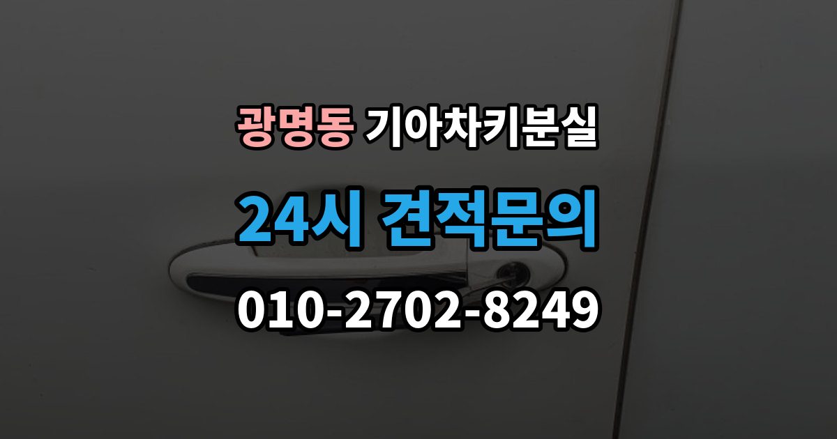 광명시 광명동 기아 차키 분실 앱 로그아웃 후 다시 연동해야 하는 상황