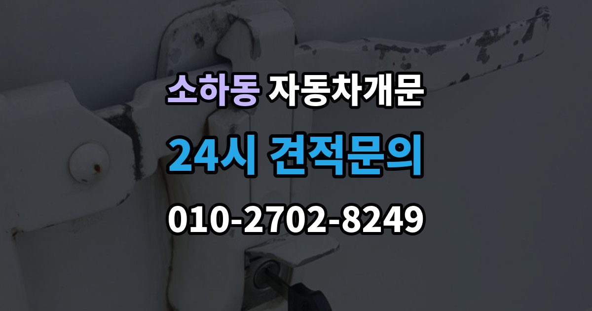 소하동 자동차 문 잠김 긴급출동 서비스와 비교했을 때 차이