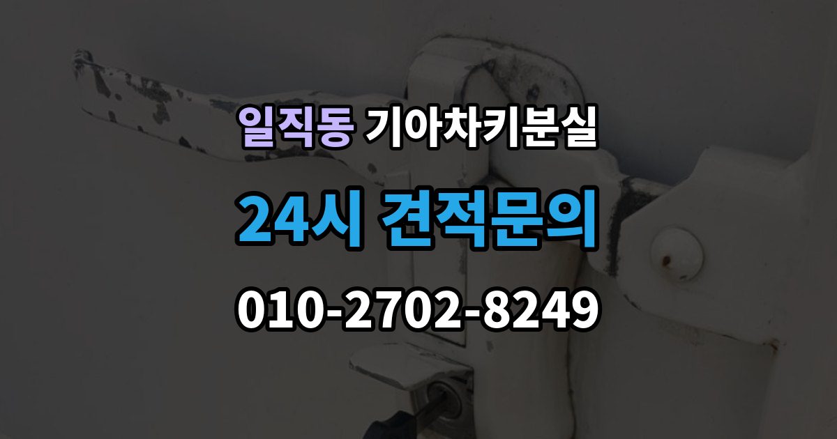 일직동 기아 차키 분실 출장 안내 - 새 키 발급 전에 꼭 확인할 차량 정보