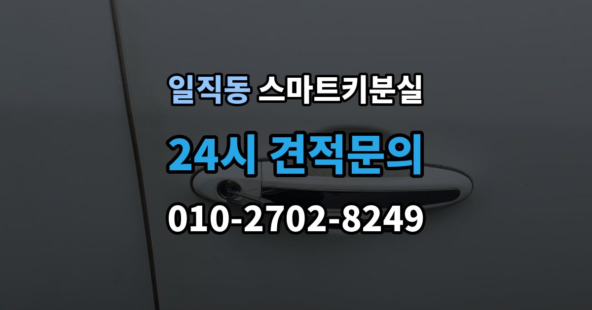 일직동 스마트키 분실 예비키 없이 외출했다면 확인할 이동 경로
