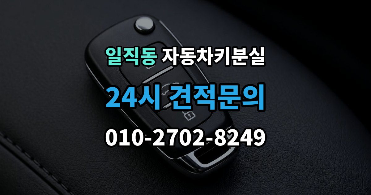 일직동 자동차키 분실 출장 안내 - 급하게 업체를 부를 때 보는 기준