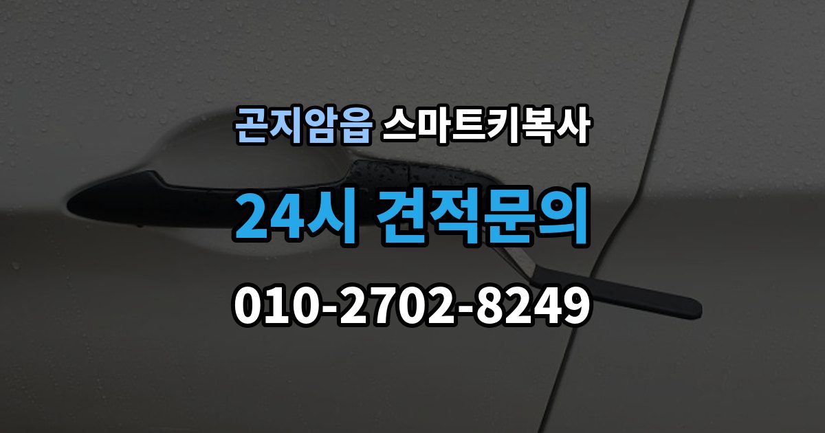 곤지암읍 스마트키 복사 문 열림 반응이 다를 때 살펴볼 점