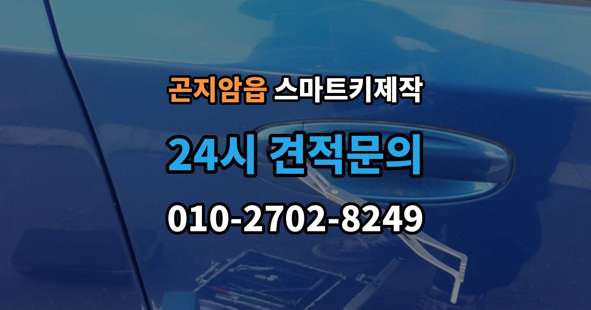 곤지암읍 스마트키 제작 차종에 따라 다른 원격 기능 확인법
