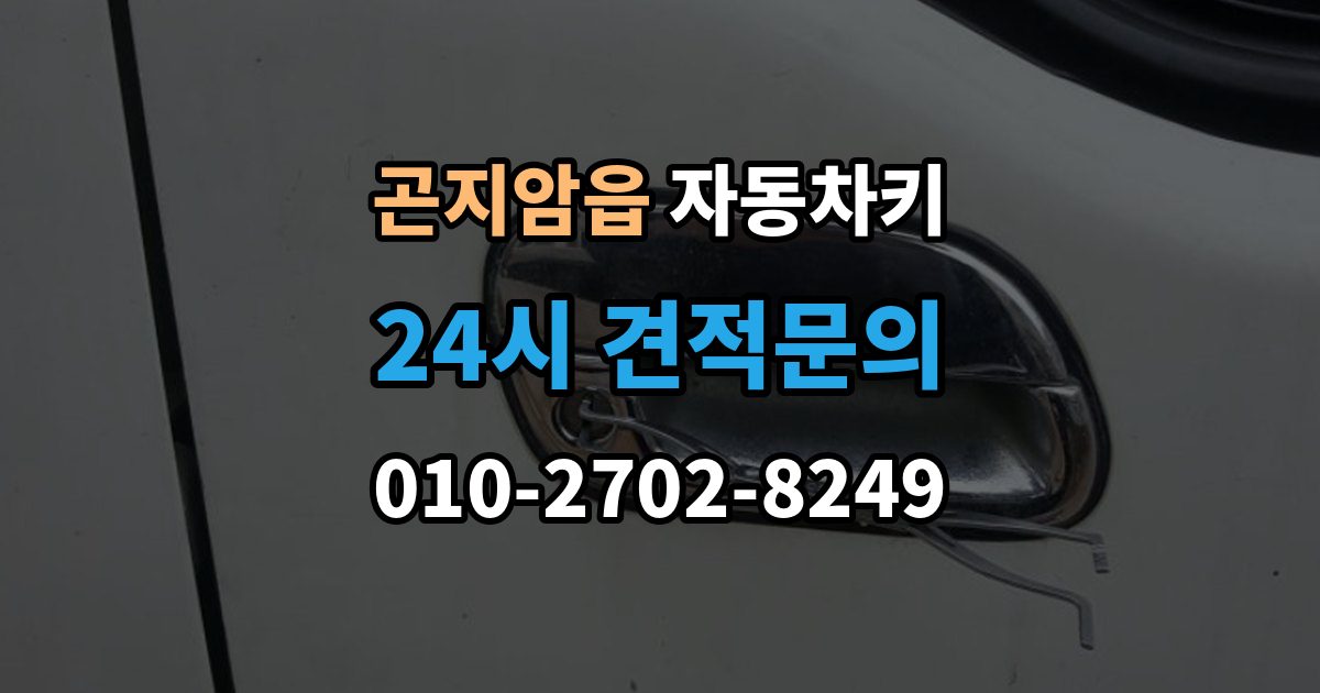 곤지암읍 자동차키 예비키 없이 분실했을 때 준비할 것