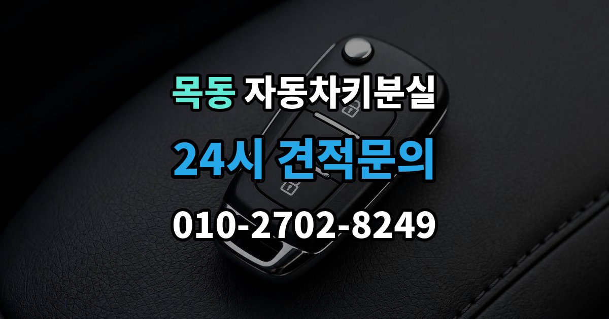 광주시 목동 차 키 잃어버렸을 때 야간에 잃어버렸을 때 확인할 점