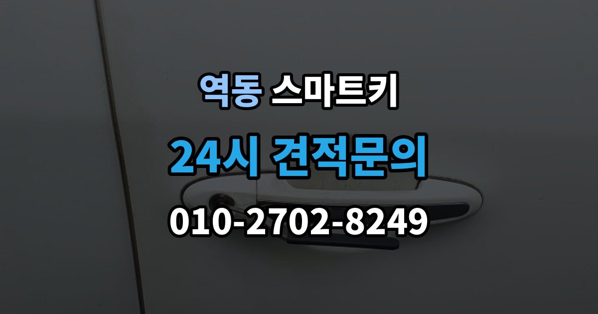 역동 스마트키 오류 메시지가 떴을 때 해석하는 법