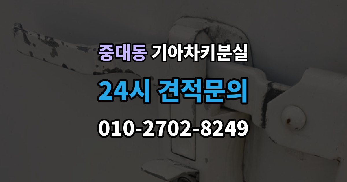 광주시 중대동 기아 차키 분실 정비소와 서비스센터 중 어디를 먼저 갈지