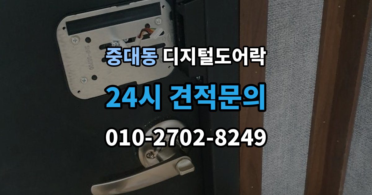 광주시 중대동 디지털 도어락 외출 모드와 자동 잠금이 함께 작동할 때