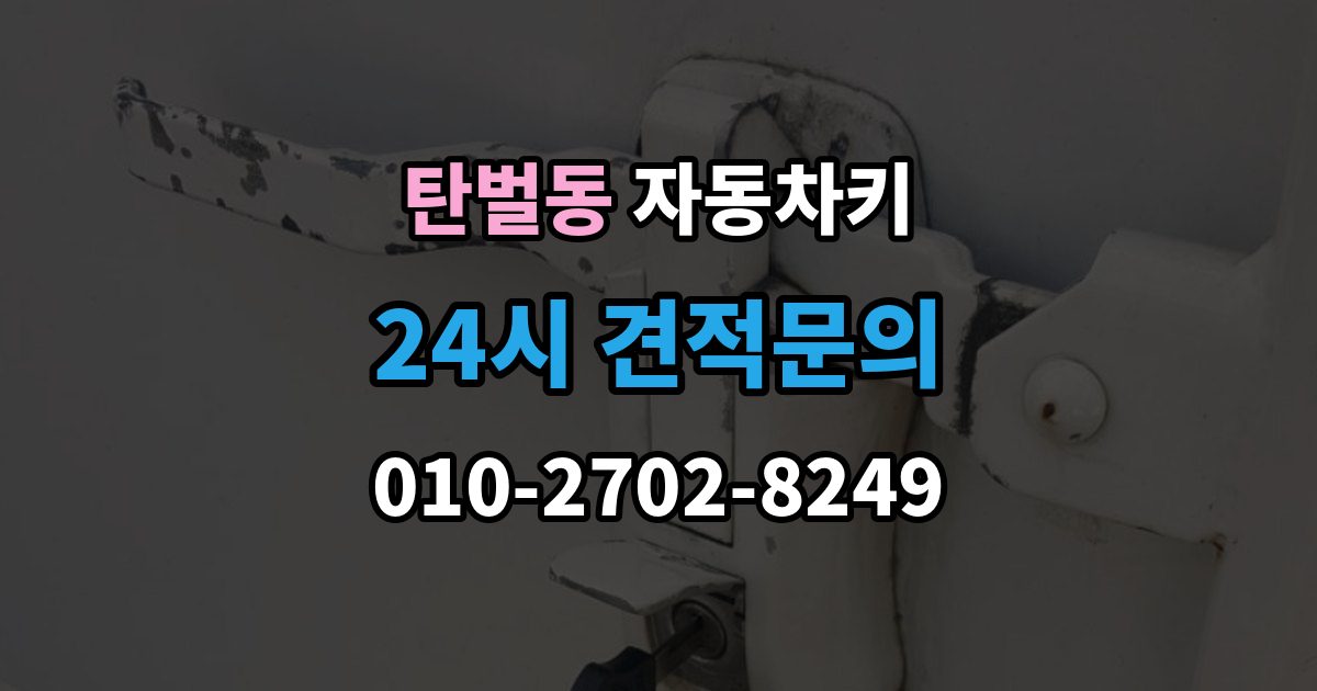 탄벌동 자동차키 출장 안내 - 차종에 따른 키 종류와 사용 방식 비교