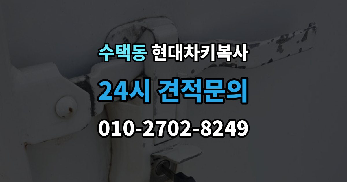 수택동 현대 차키 복사 차종별 키칩 등록이 달라지는 이유