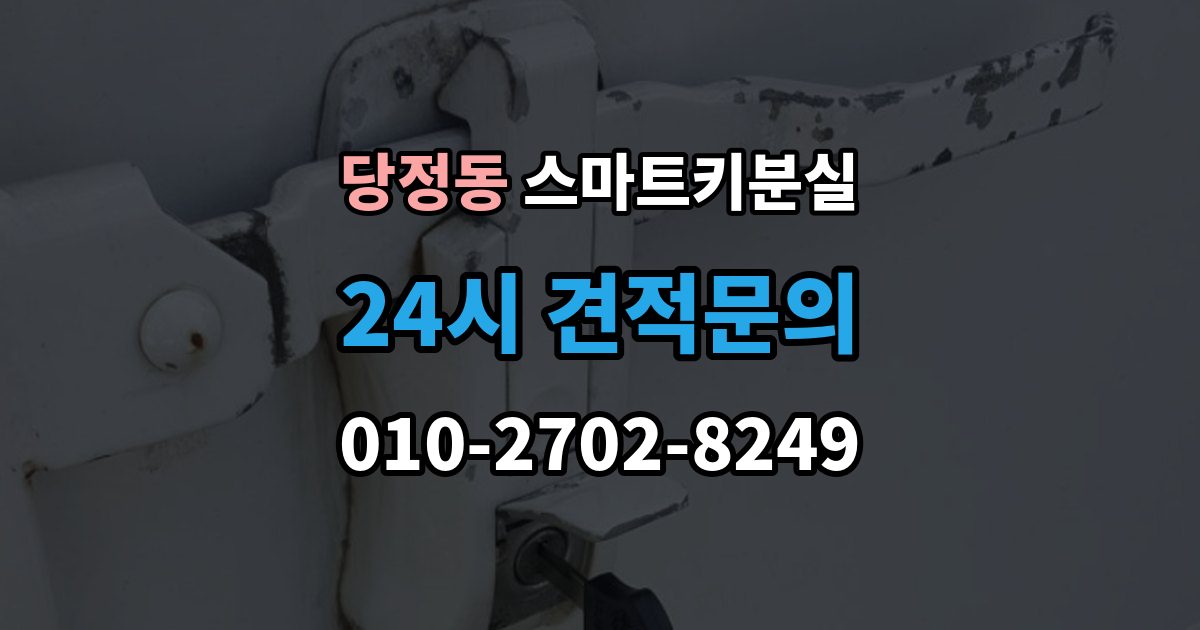 군포시 당정동 스마트키 분실 예비키 보관 위치를 다시 점검하는 법