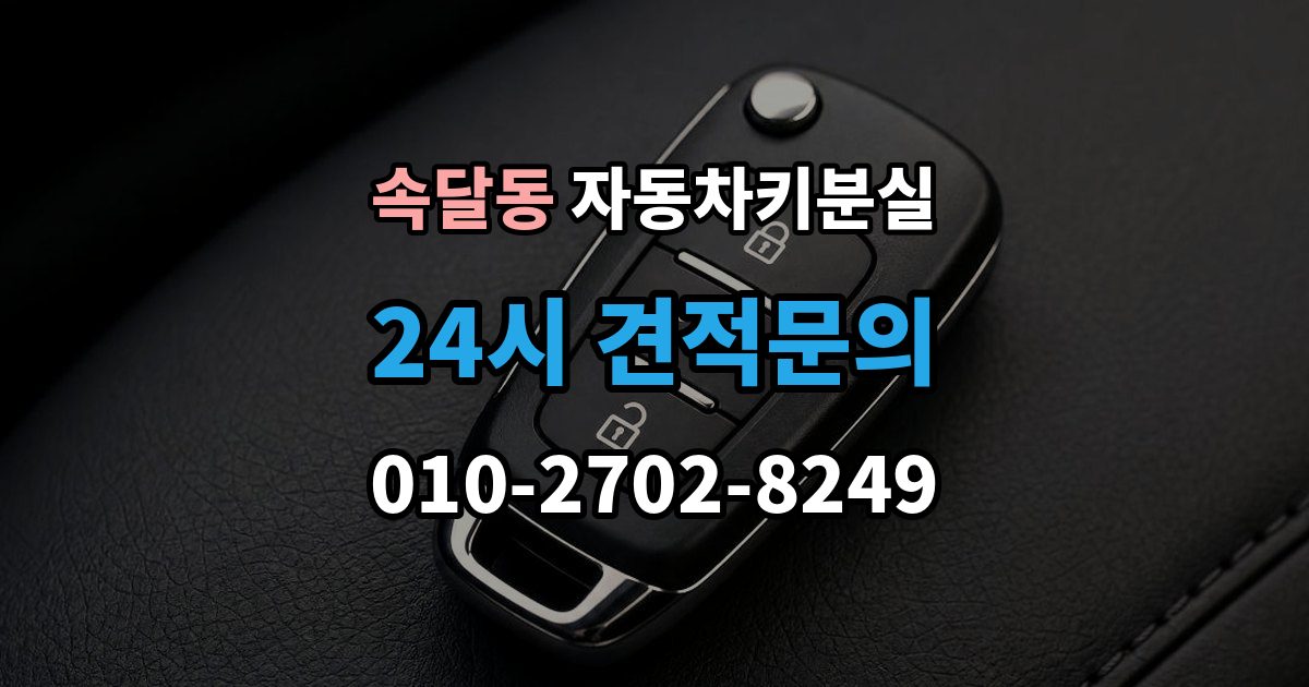 속달동 자동차키 분실 문은 열렸는데 경고등이 뜰 때 살펴볼 점
