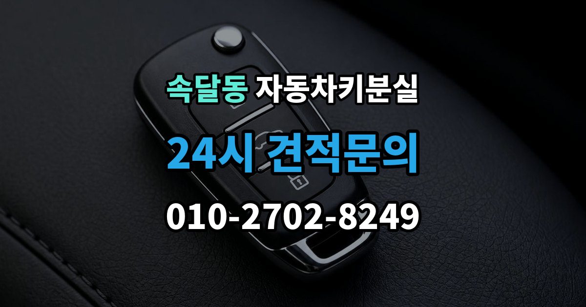 속달동 차 키 잃어버렸을 때 출장 안내 - 택시에 두고 내렸을 때 확인할 것
