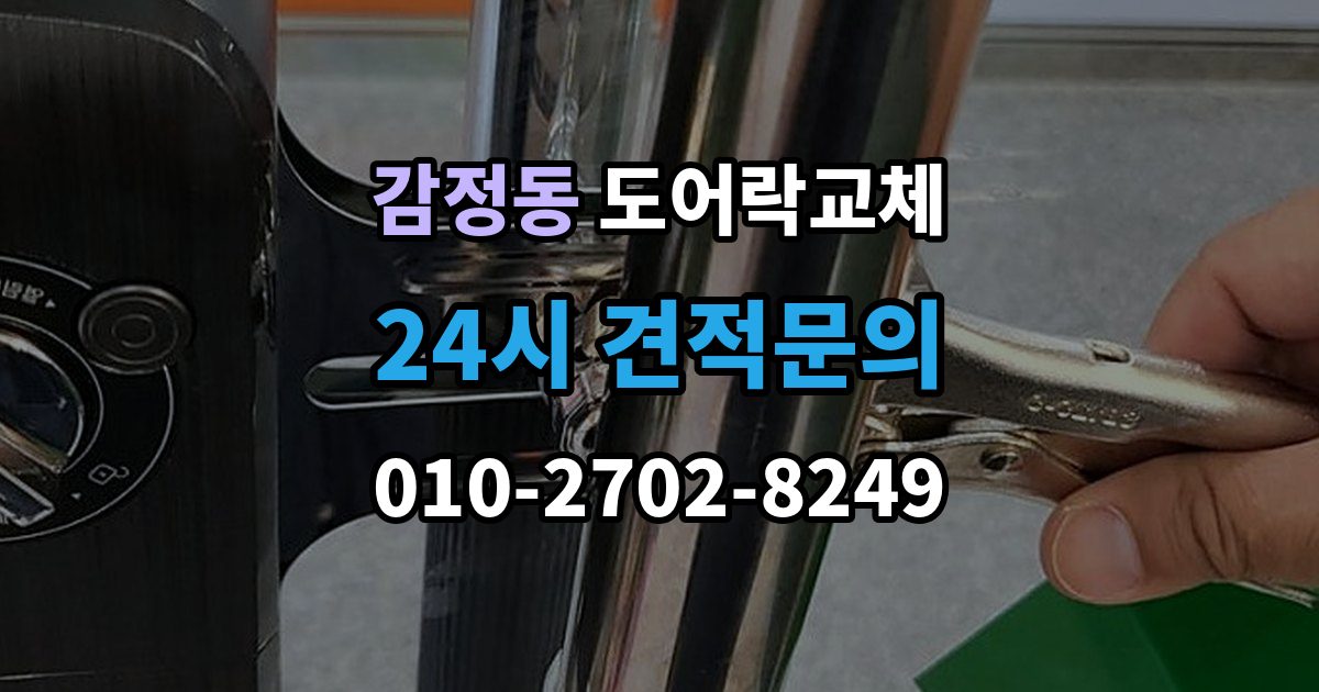 감정동 도어락 교체 출장 안내 - 현관문 도어락 교체