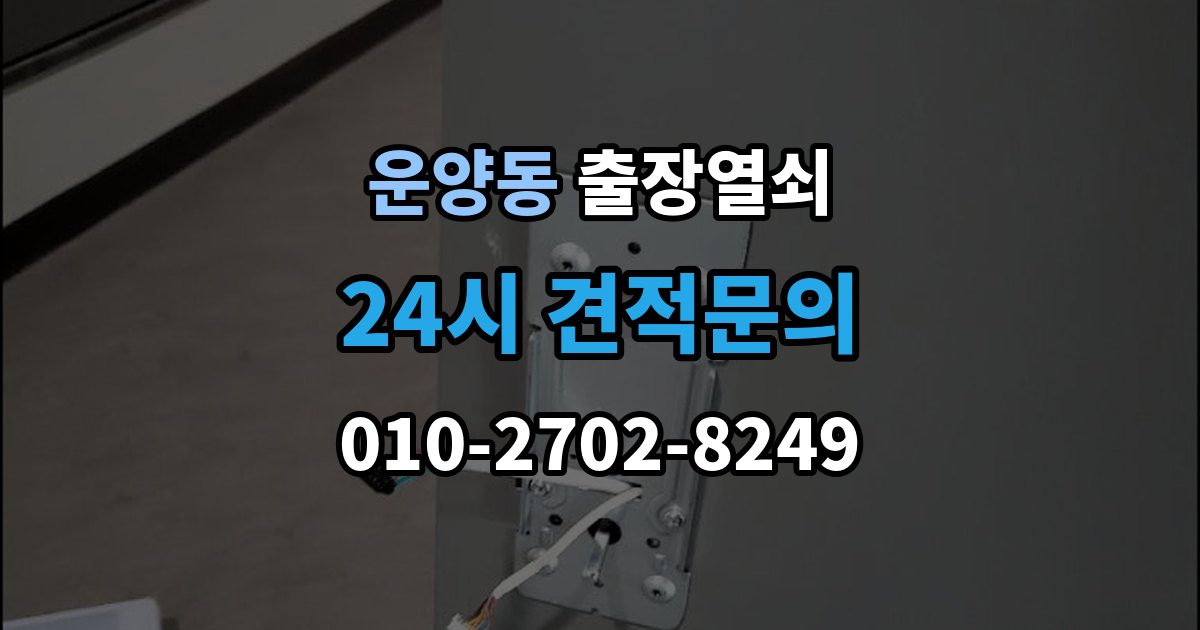 운양동 출장 열쇠 파손 없이 여는 작업 가능한 경우