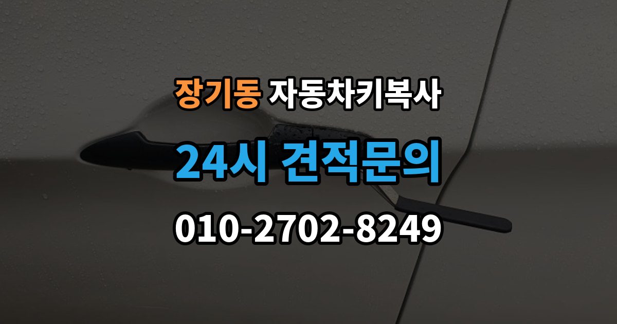 김포시 장기동 자동차키 복사 문 잠금 해제와 복사 서비스 차이