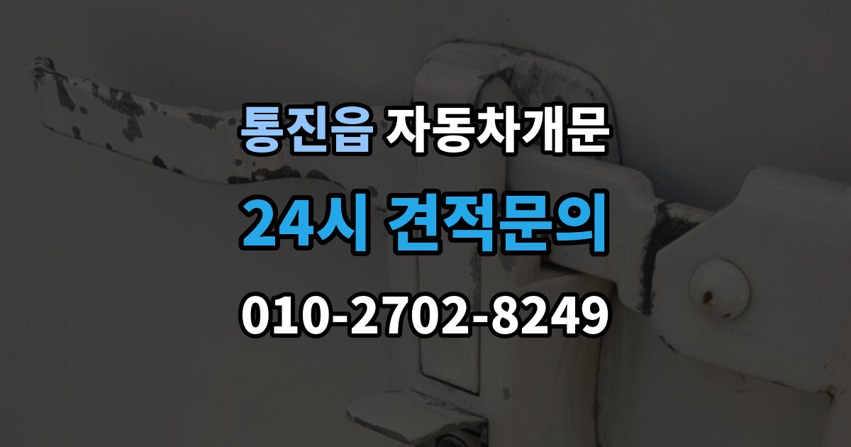 통진읍 자동차 문 잠김 장기 주차 중 발생했을 때 확인할 것