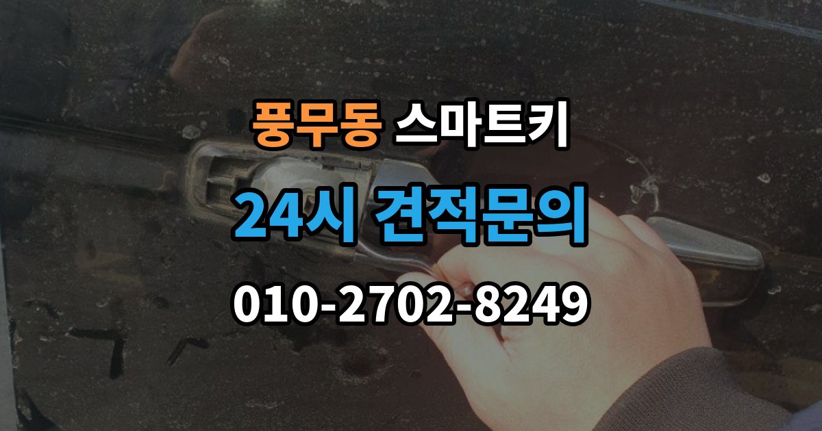 풍무동 스마트키 출장 안내 - 배터리 종류 고르는 기준