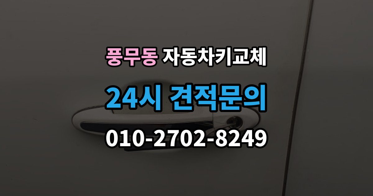풍무동 자동차키 교체 차량 모델에 따라 달라지는 대응법